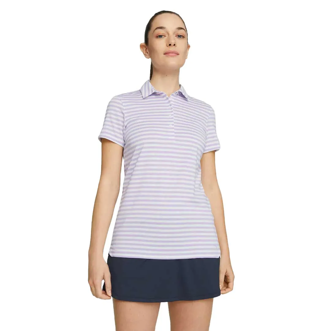 Odor Control Fibers Puma - Women's MATTR Somer Stripe Short Sleeve Golf Polo (621880 06)