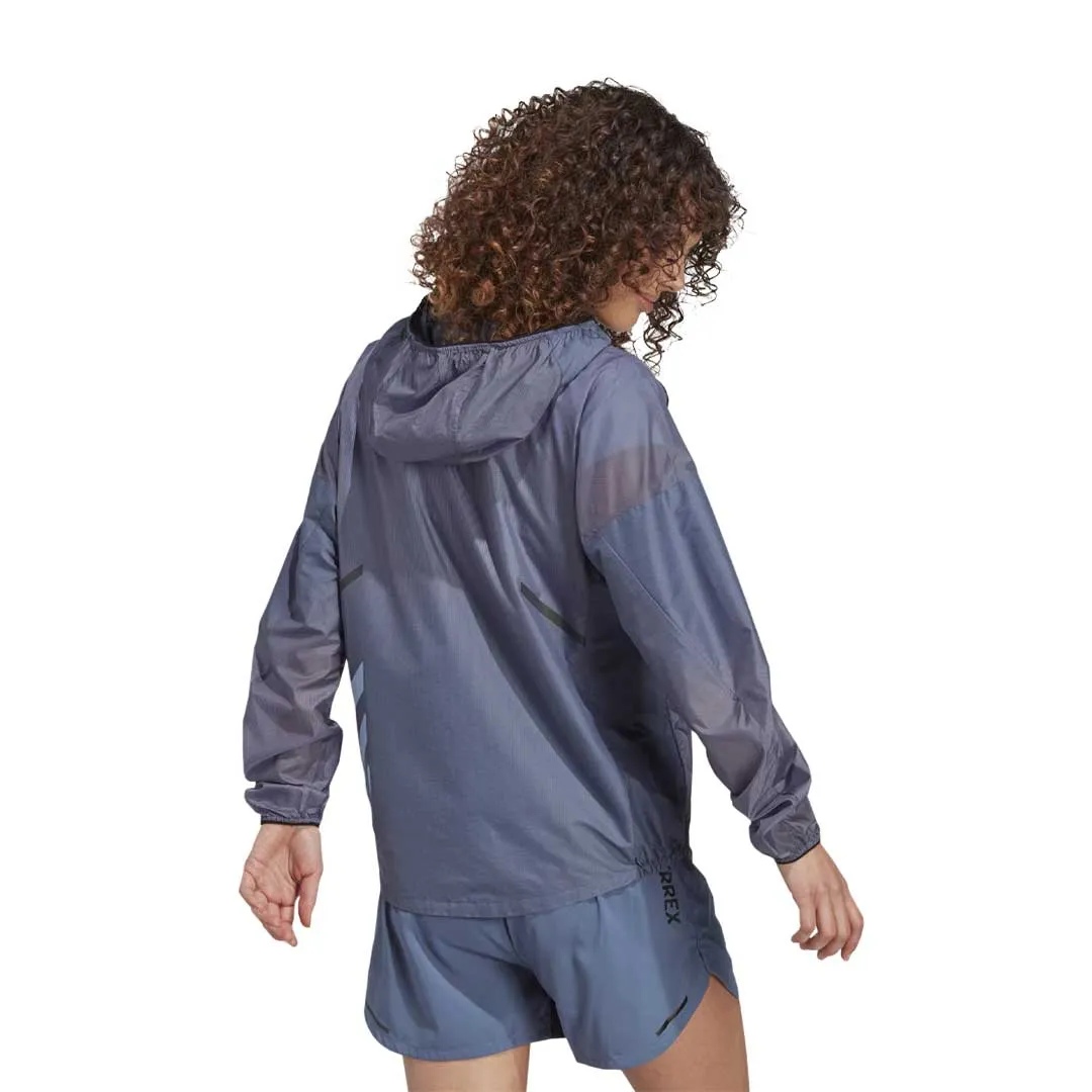 fall season adidas - Women's Terrex Agravic Windweave Trail Running Windbreaker Jacket (HT9407)
