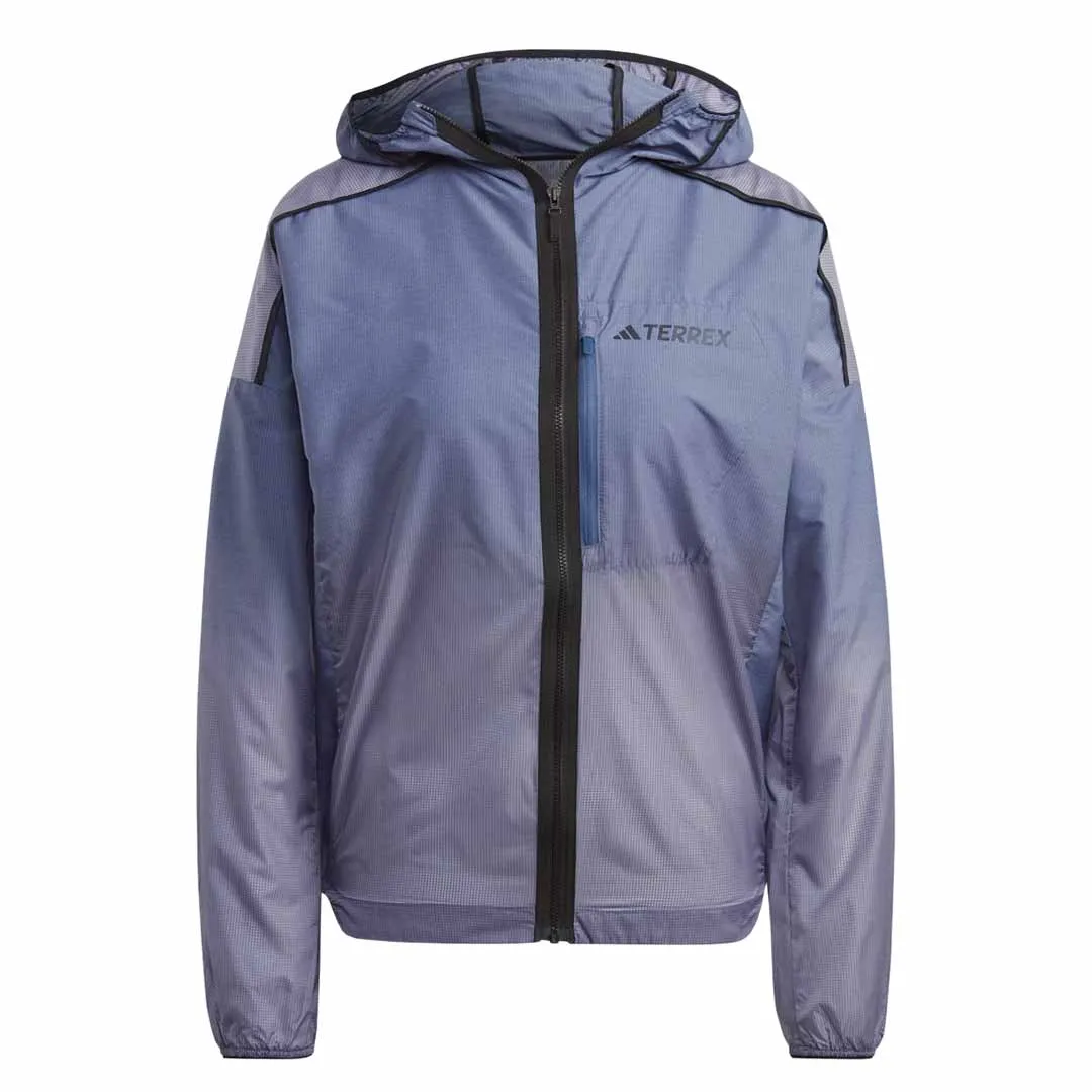 adidas - Women's Terrex Agravic Windweave Trail Running Windbreaker Jacket (HT9407) Vegan Safe