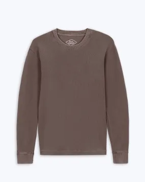 Elastic Edging Coffee Bay Sweater