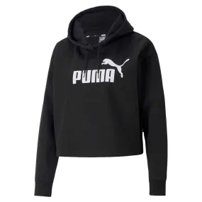 Modern Drop Tail Hem Puma - Women's Essentials Cropped Logo Hoodie (586869 01)