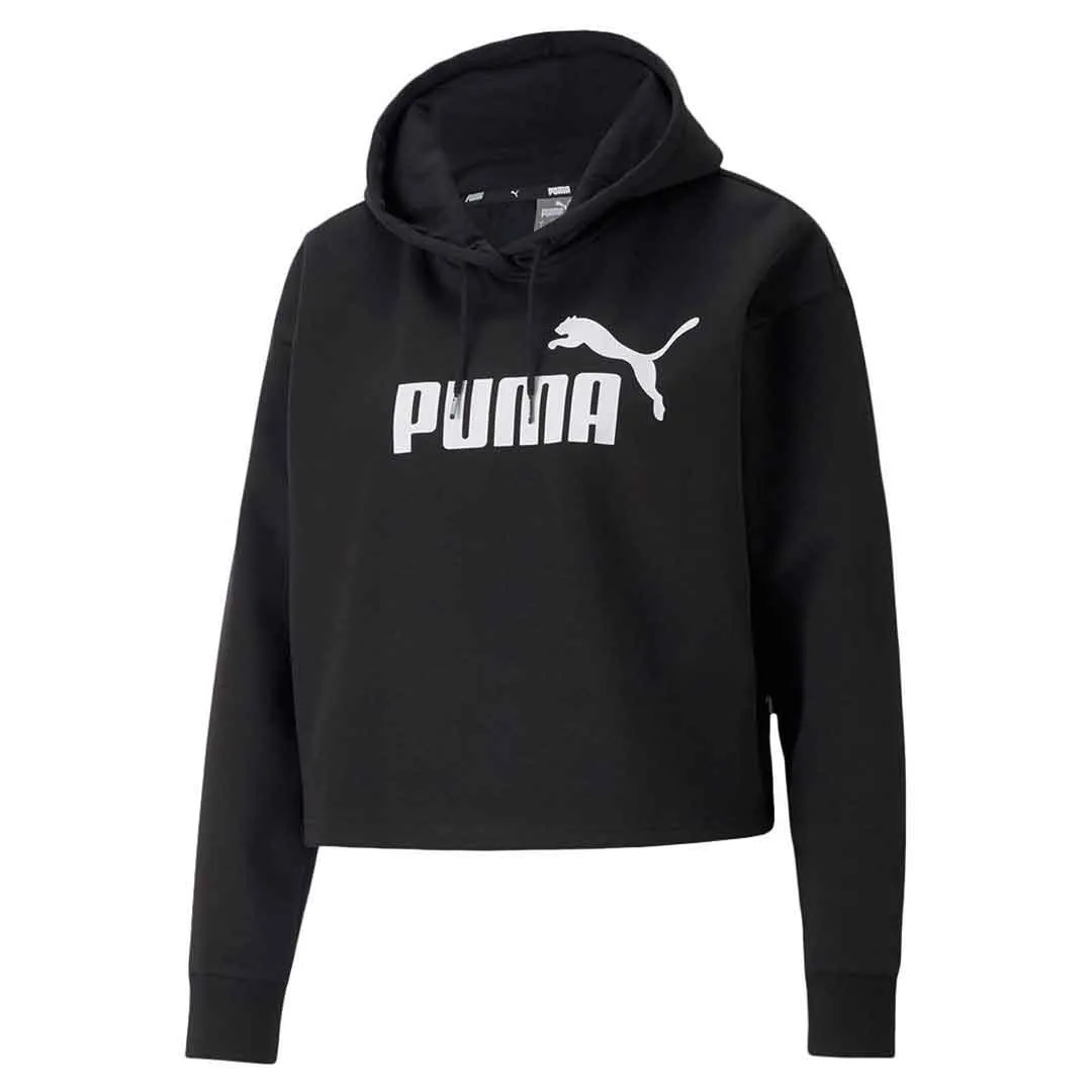 Modern Drop Tail Hem Puma - Women's Essentials Cropped Logo Hoodie (586869 01)
