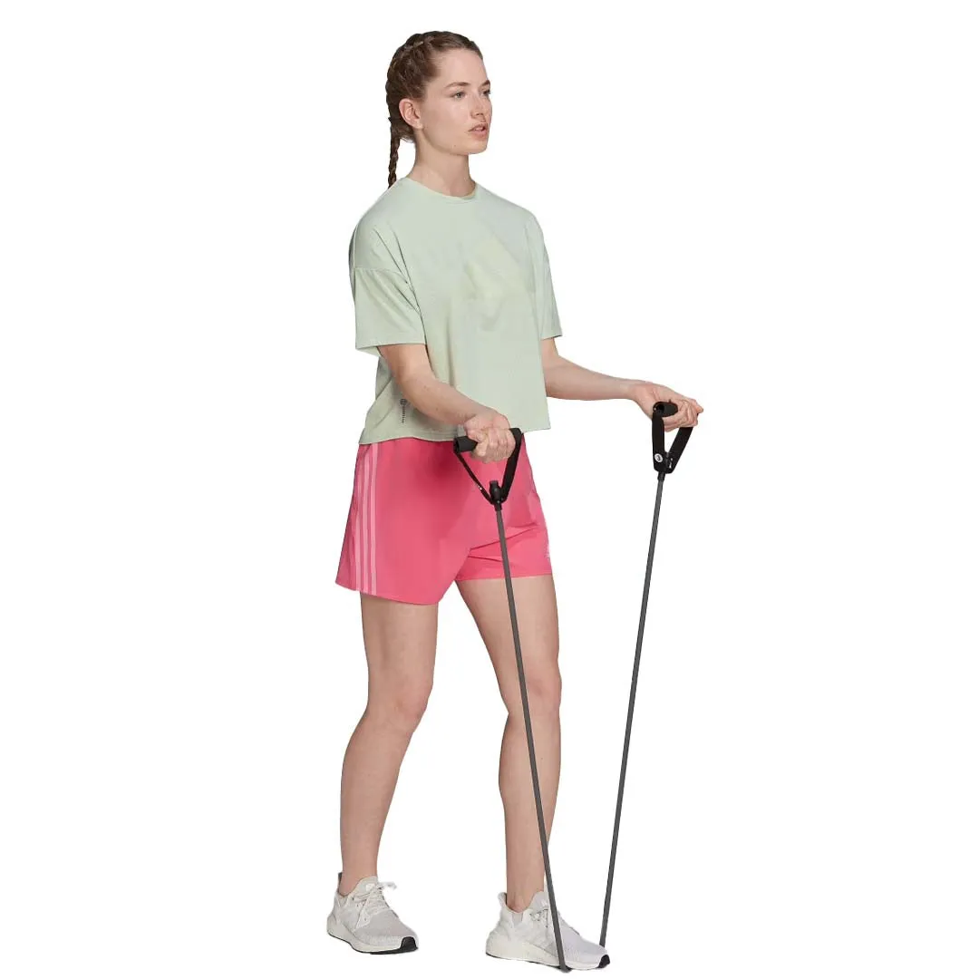 adidas - Women's Train Icons 3 Bar Logo T-Shirt (HK6963) Quick Release Buckles Magnetic Closure Option