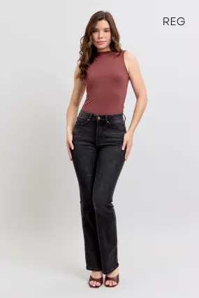 Flattering Style Timeless Design Judy Blue Black Tummy Control Bootcut Jeans/32 1/4" Inseam