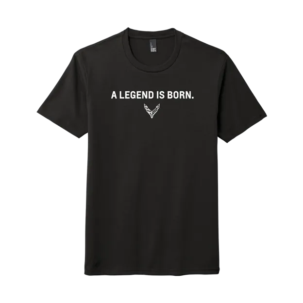 Corvette A Legend Is Born T-Shirt Comfy Casual Wear TaglessDesign