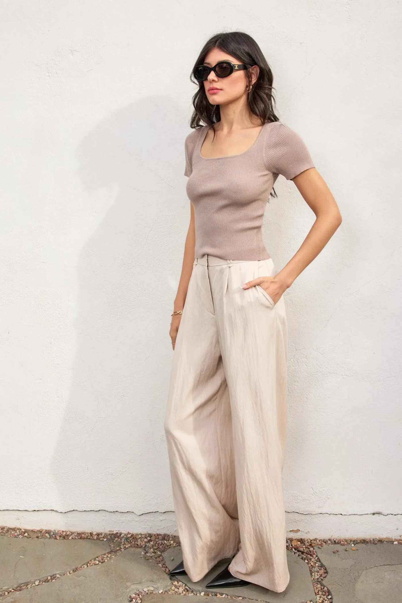 Tapered leg MILLIE WIDE LEG TROUSERS