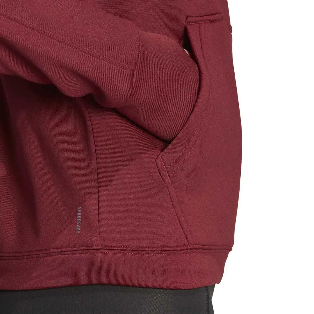 adidas - Women's Aeroready Game & Go Quarter-Zip Fleece Top (HY3225) Button Fastenings