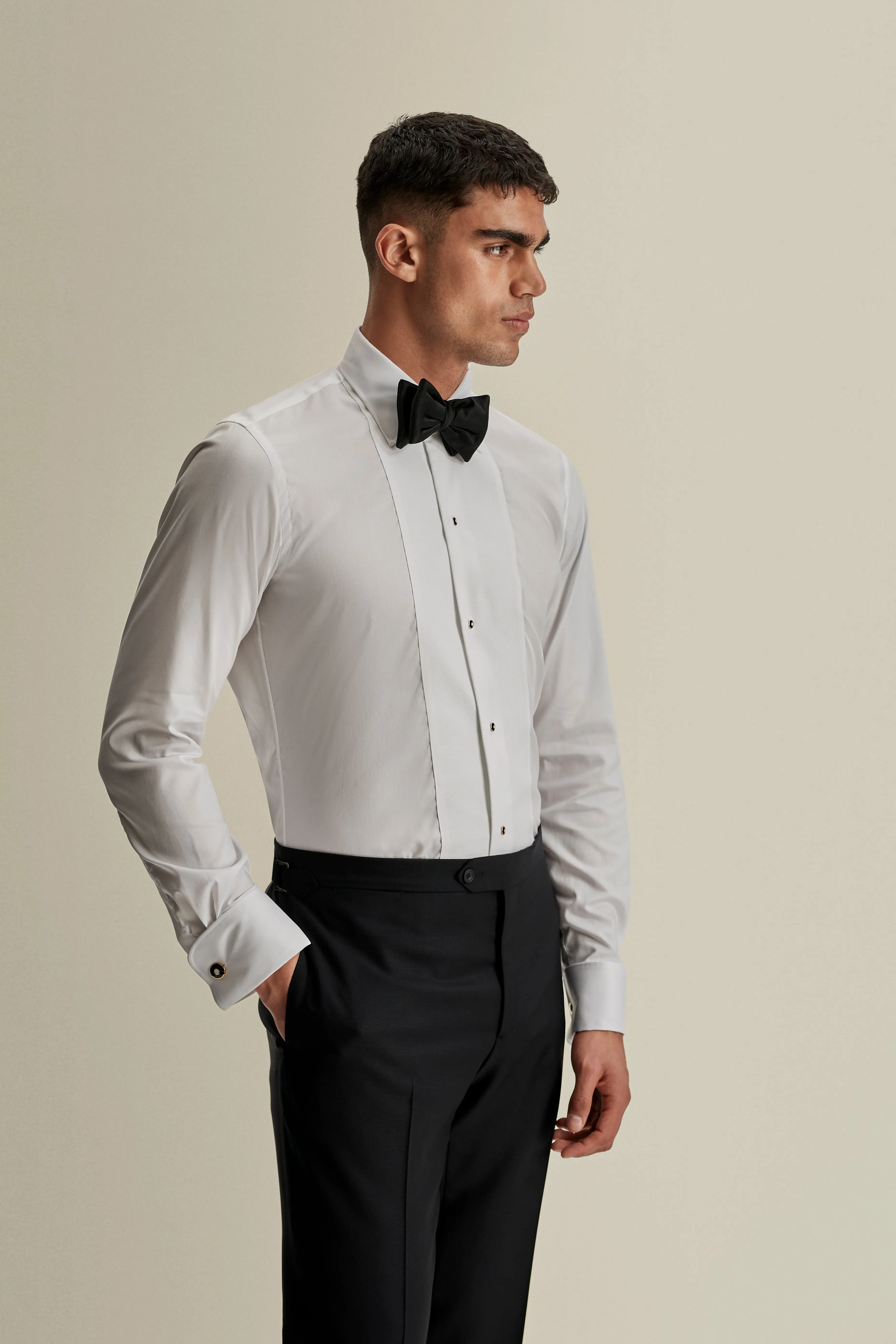 Eco-Friendly Fabric Fall Fashion Cotton Marcella Bib Front Formal Shirt