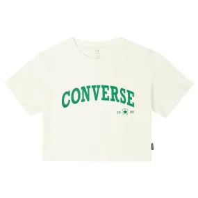 Converse - Women's Retro Chuck Cropped T-Shirt (10027151 A03) Double Stitch Seams On Duty Layer