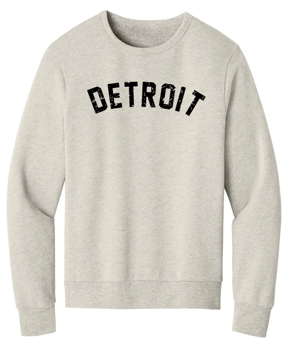 Unisex Detroit Arch Crewnecks Comfortable Urban Piece