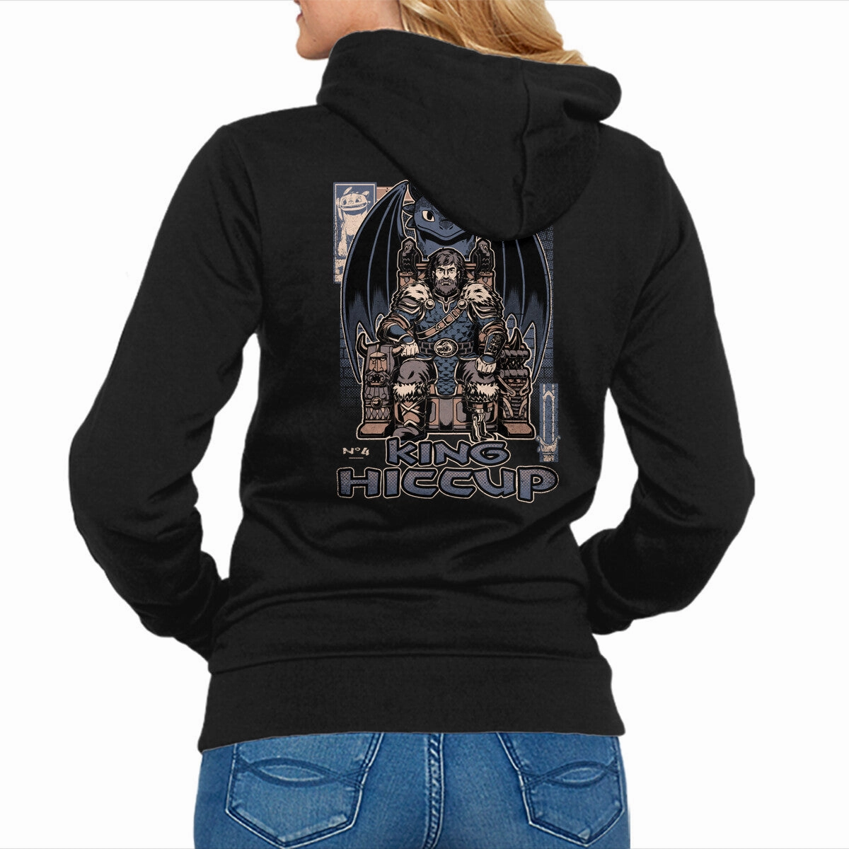 Cozy Street Style Comfortable Layers Viking Dragon King