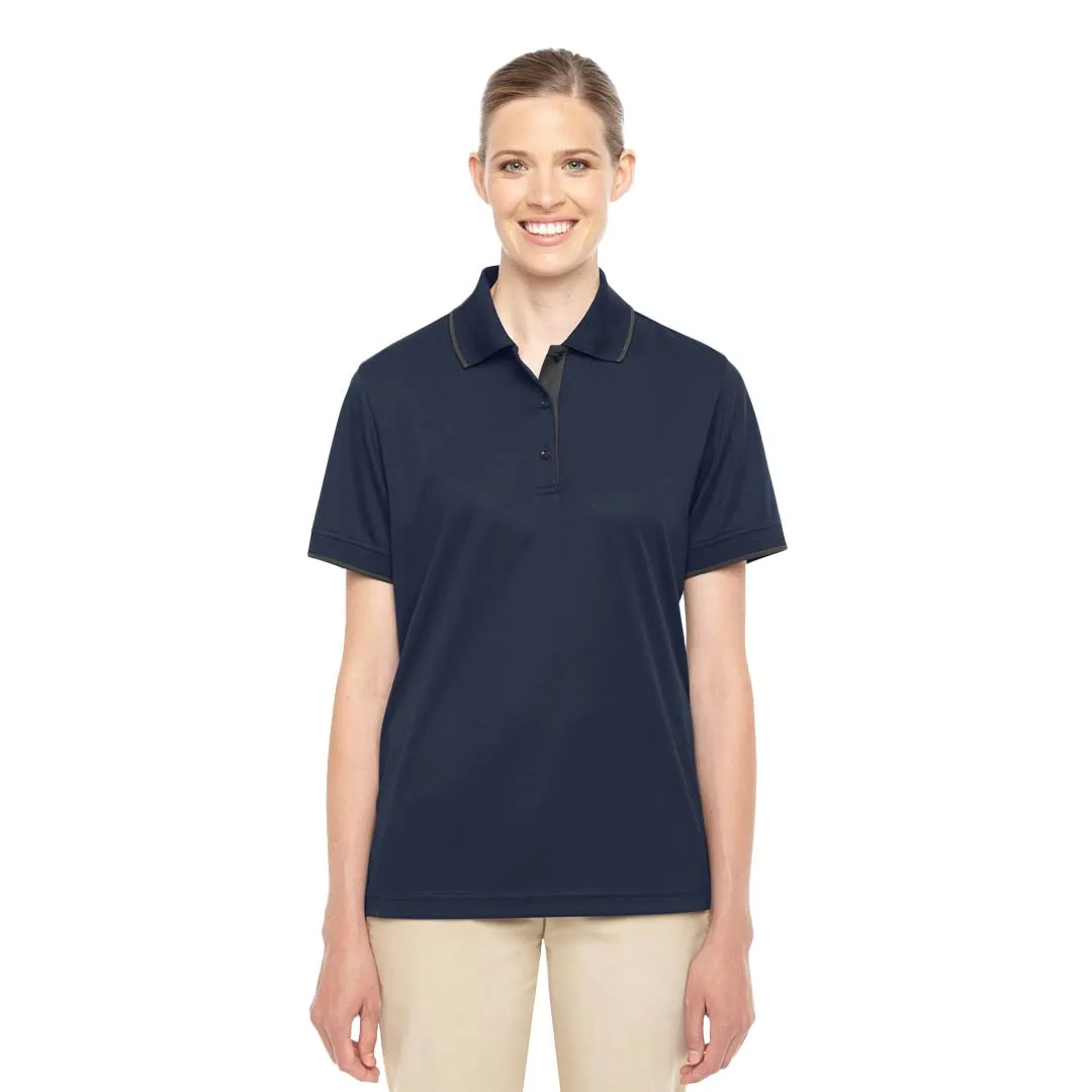 Core 365 - Women's Tipped Collar Polo (78222 849) Durable Outer Layer