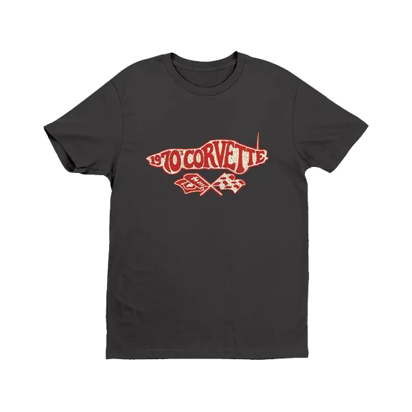 Sporty Fashion All Day Wear Corvette 1970's Groovy T-Shirt