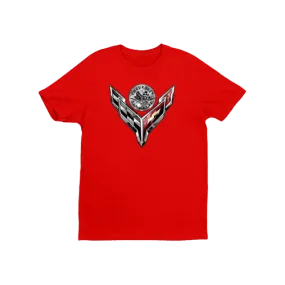 Corvette Double Logo T-Shirt Sports Outfit Eco Certified Fiber