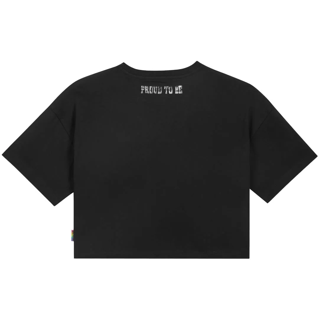 BreathableLining Casual Outdoor Look Converse - Unisex Proud To Be Cropped T-Shirt (10027209 A01)