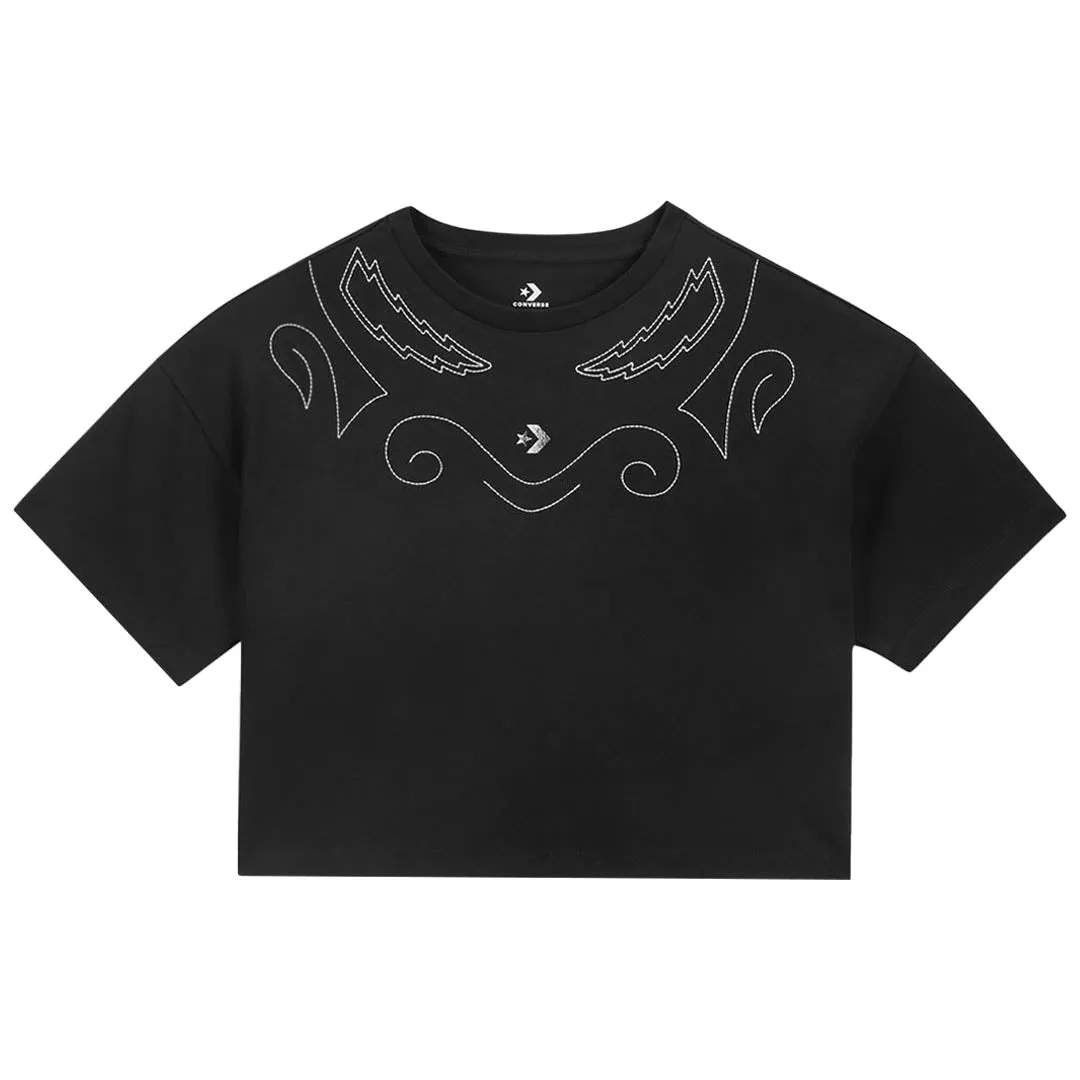 Converse - Unisex Proud To Be Cropped T-Shirt (10027209 A01) Cold Days Fleece Lined