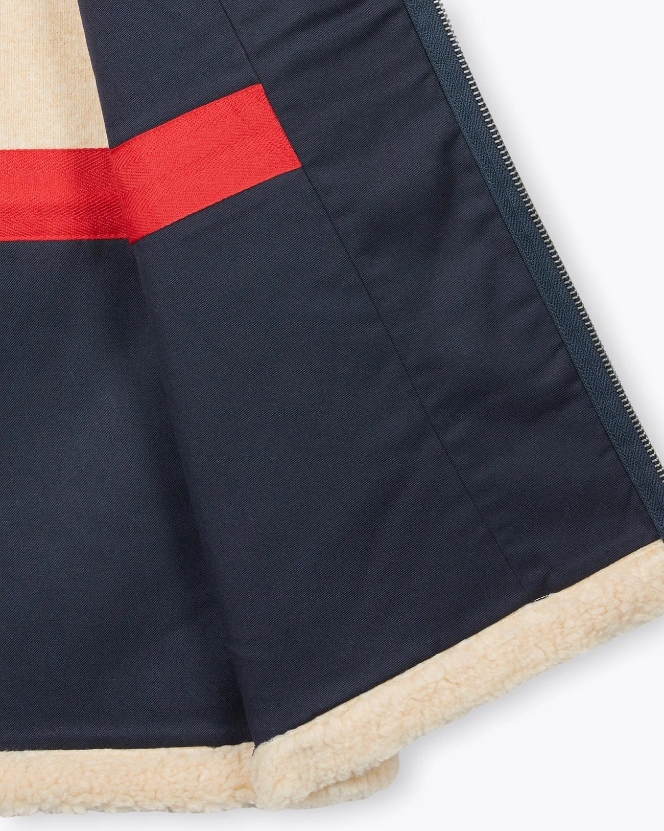 Cream Fly Fur Jacket Compression Fit Technology Classic Comfort