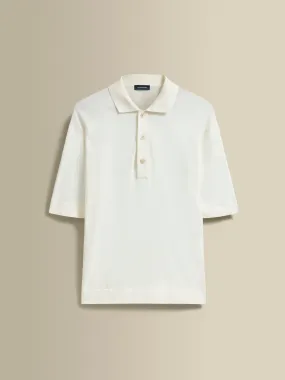 Crepe Cotton Polo Shirt Modern Casual Look