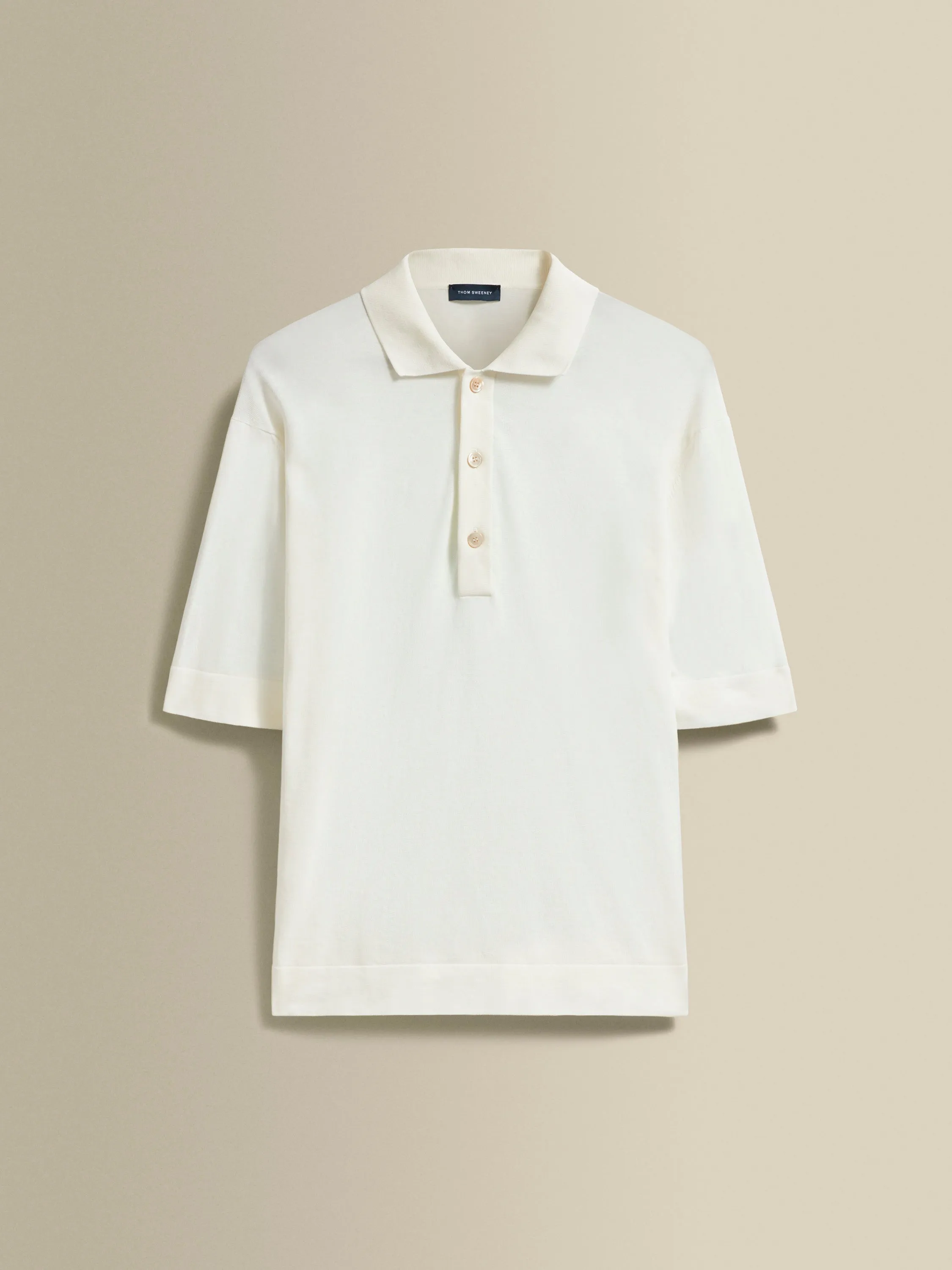 Crepe Cotton Polo Shirt Modern Casual Look