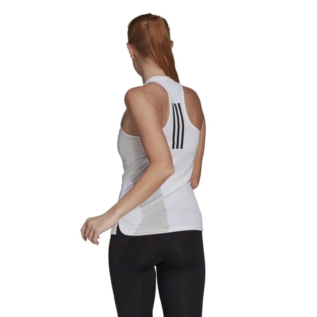 adidas - Women's Designed To Move 3-Stripes Sports Tank Top (GL3790) Weatherproof Barrier Reinforced Edging