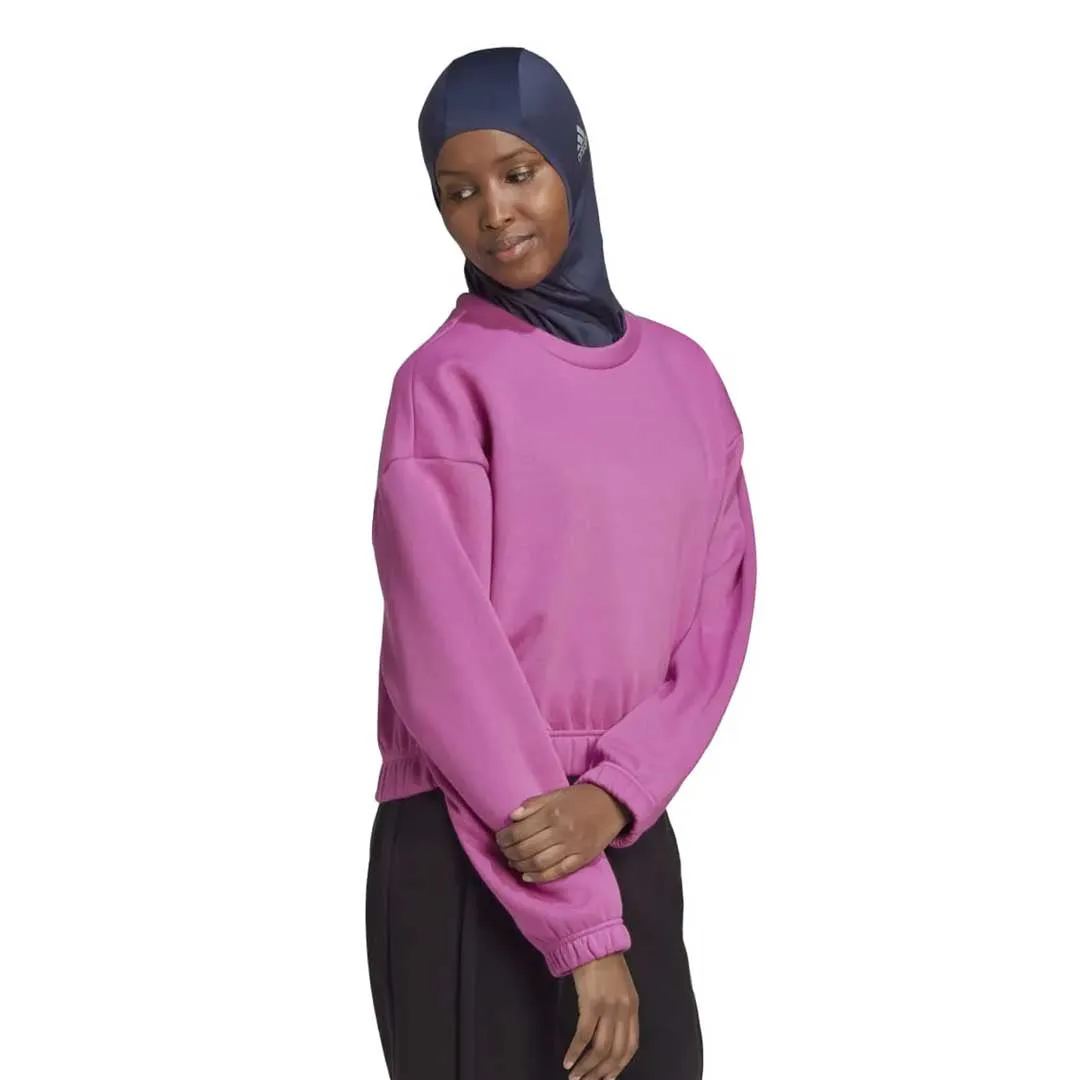 adidas - Women's Studio Lounge Loose Fit Sweatshirt (HH8520) DoubleStitchSeams