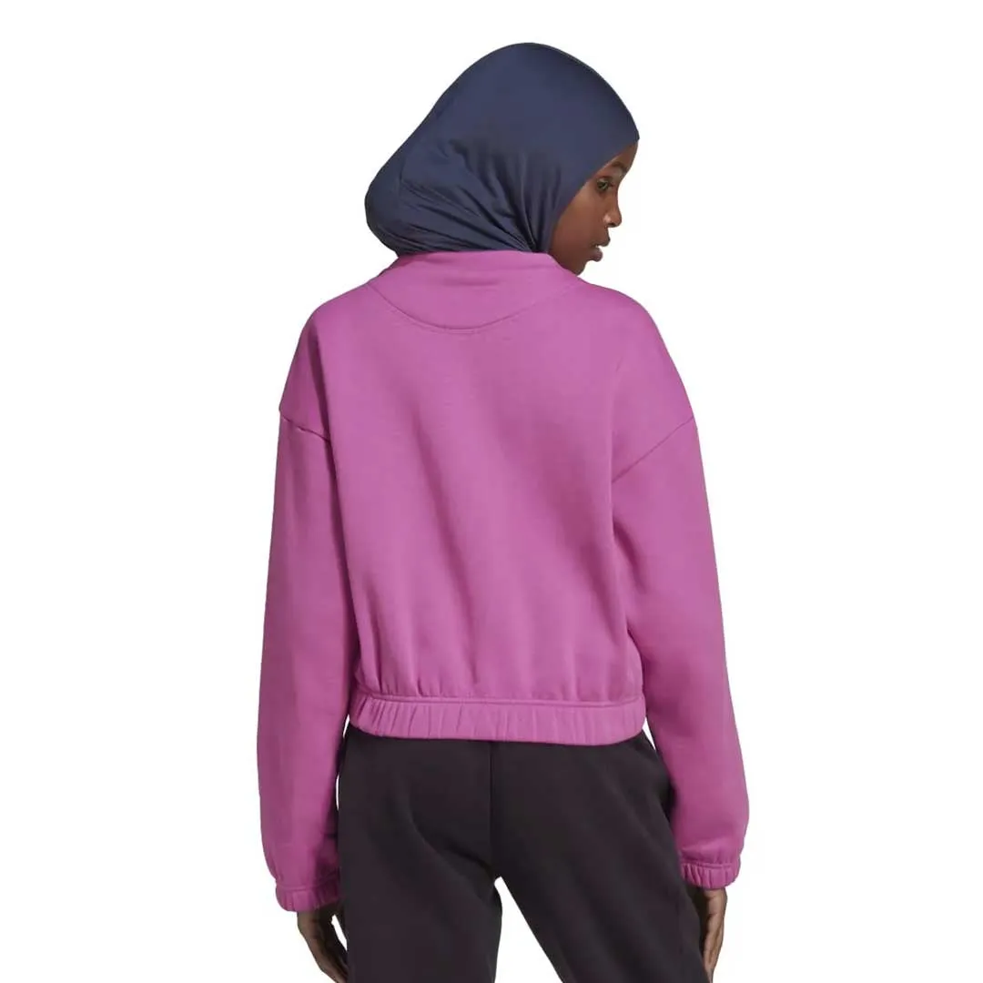 adidas - Women's Studio Lounge Loose Fit Sweatshirt (HH8520) Low Profile Insulation Street Ready
