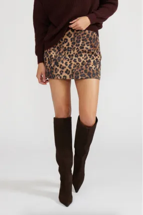SICILY LEOPARD MINI SKIRT Sleek Styling