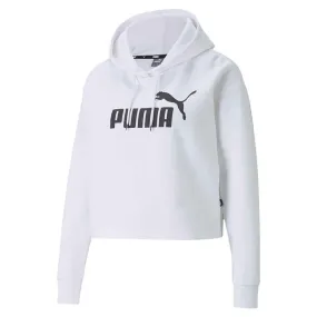 Puma - Women's Essentials Cropped Logo Hoodie (586869 02) Shock Absorbent Padding