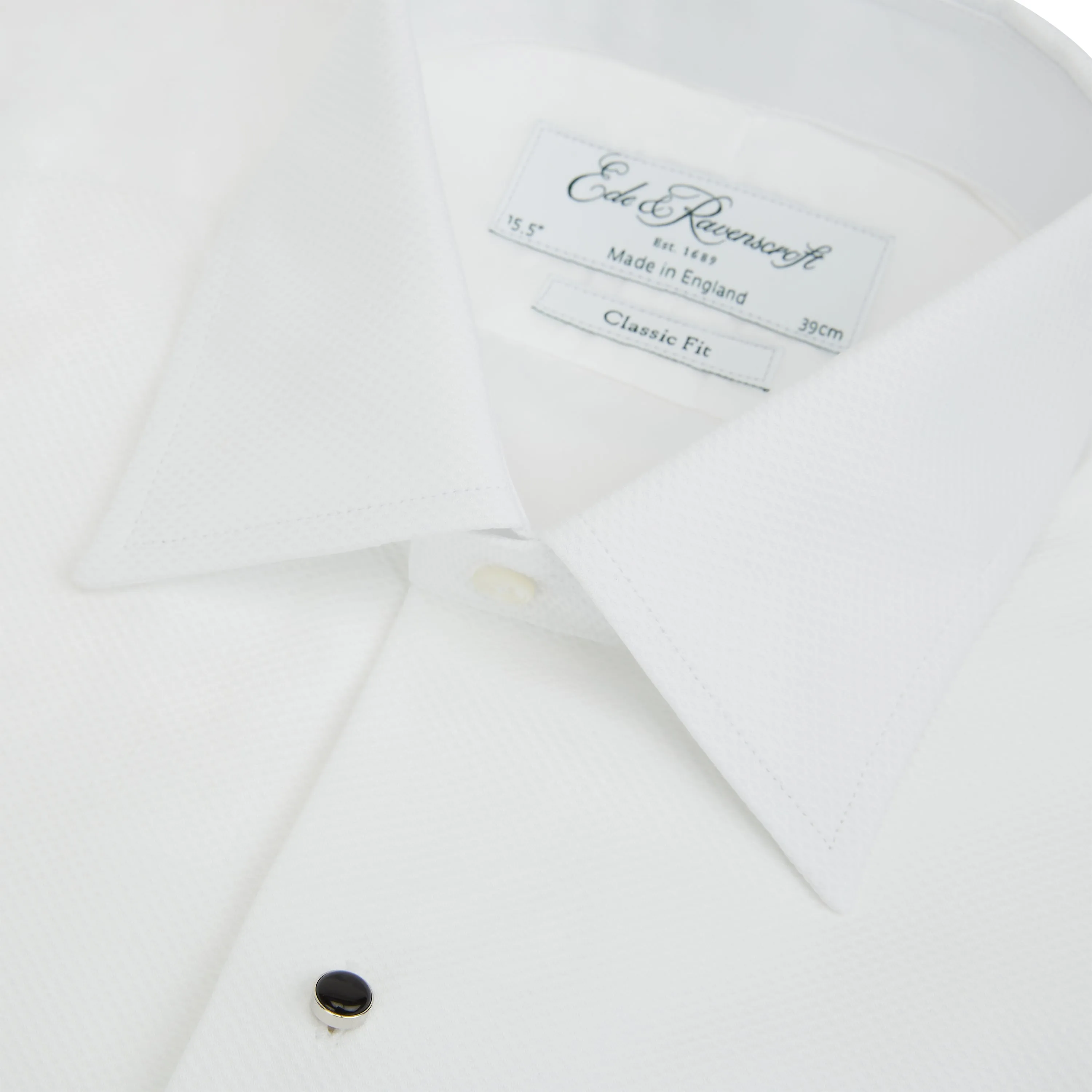 Dalton White Traditional Marcella Shirt Lightweight Layer Low Maintenance