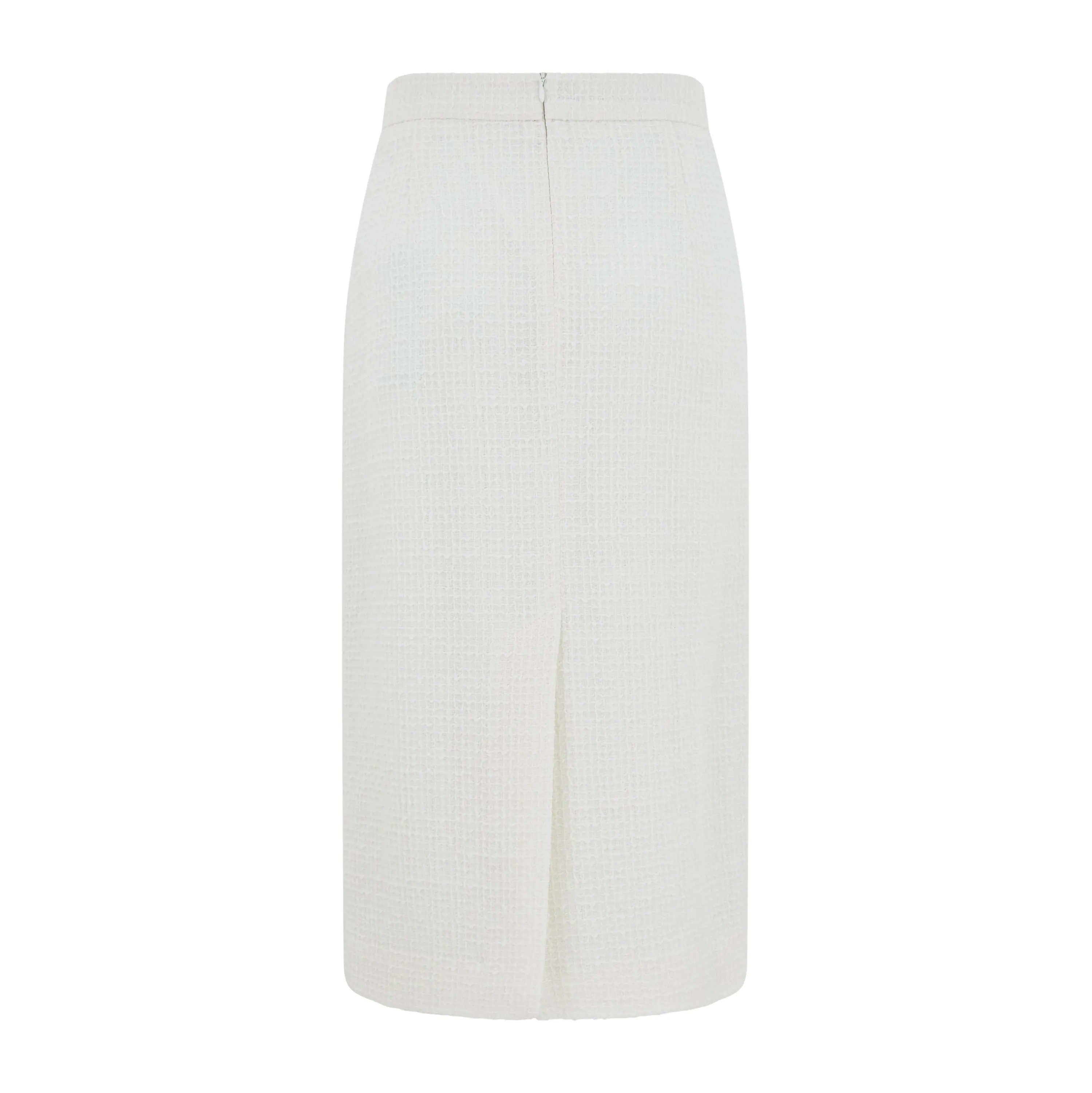 Comfy Fit Solane Summer Tweed Pencil Skirt