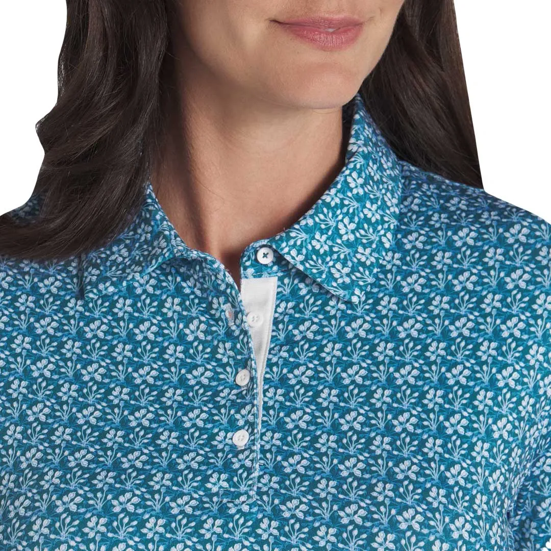 Puma - Women's MATTR Essex Short Sleeve Golf Polo (625892 01) Insulated Core Technology Functional Zip Detail