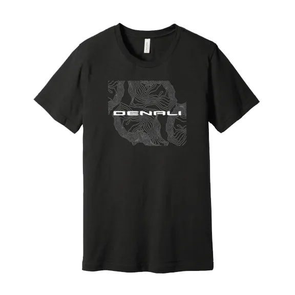 Denali Topography Graphic T-Shirt Everyday Top Light Fit Wear