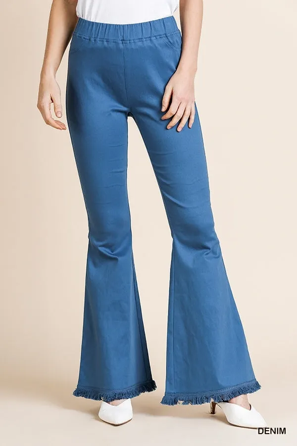 Everyday Comfort Fit Denim Wide Flare Leg Pant