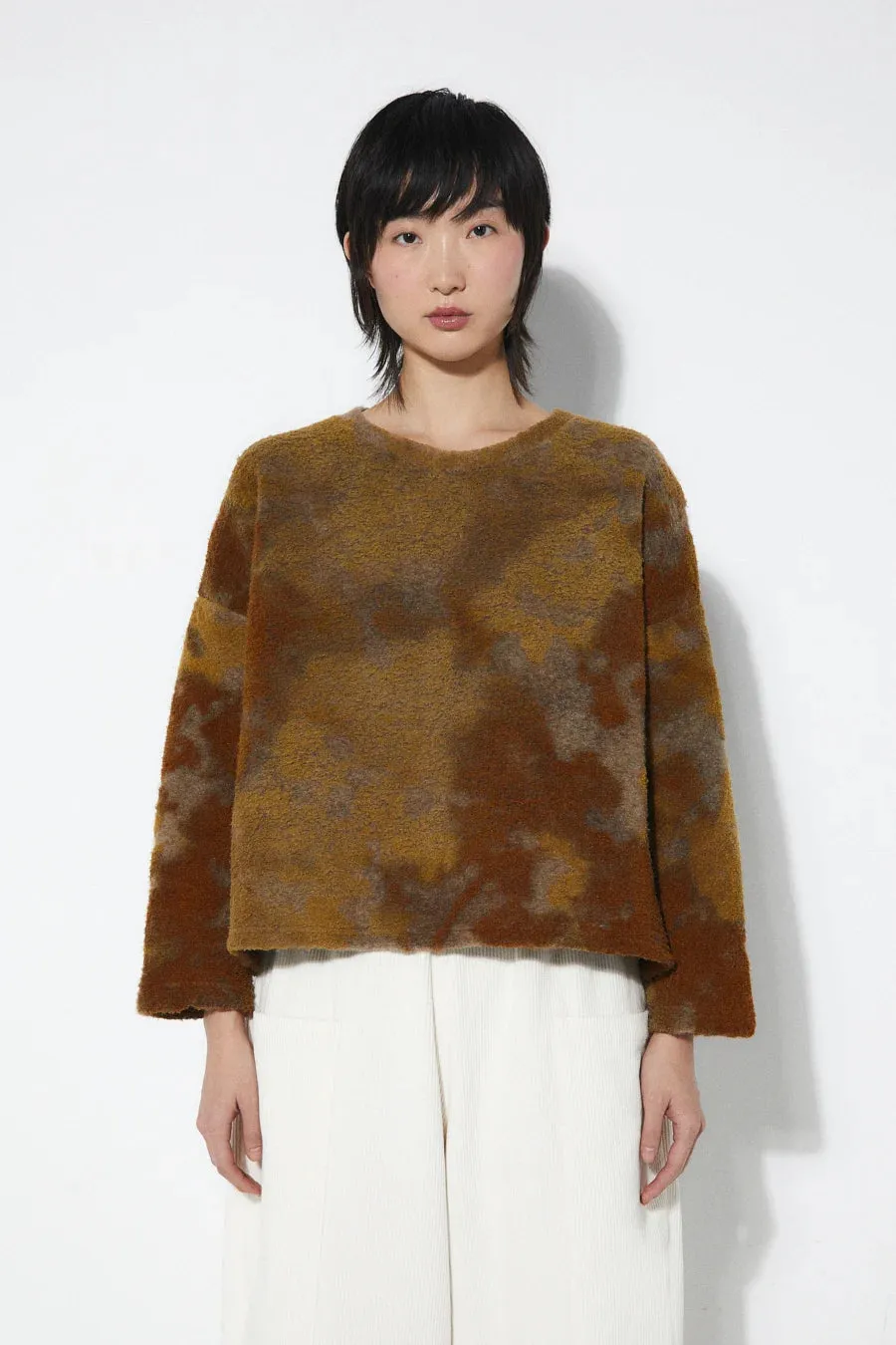 Daily Casual Style Soft Touch Brushed Surface Dizz Sweater