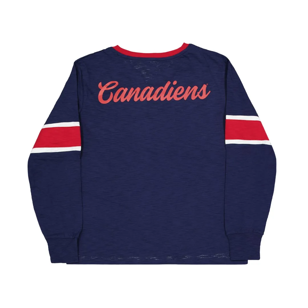 Touchscreen Compatible Cuffs Lightweight Layer Fanatics - Women's Montreal Canadiens Iconic Long Sleeve T-Shirt (3ZCD EM87 2K 3NB)