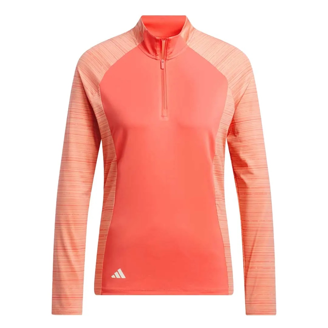 High Tensile Reinforcement Layer Friendly Shape adidas - Women's Ultimate365 Long Sleeve 1/4 Zip Sweater (IT9795)