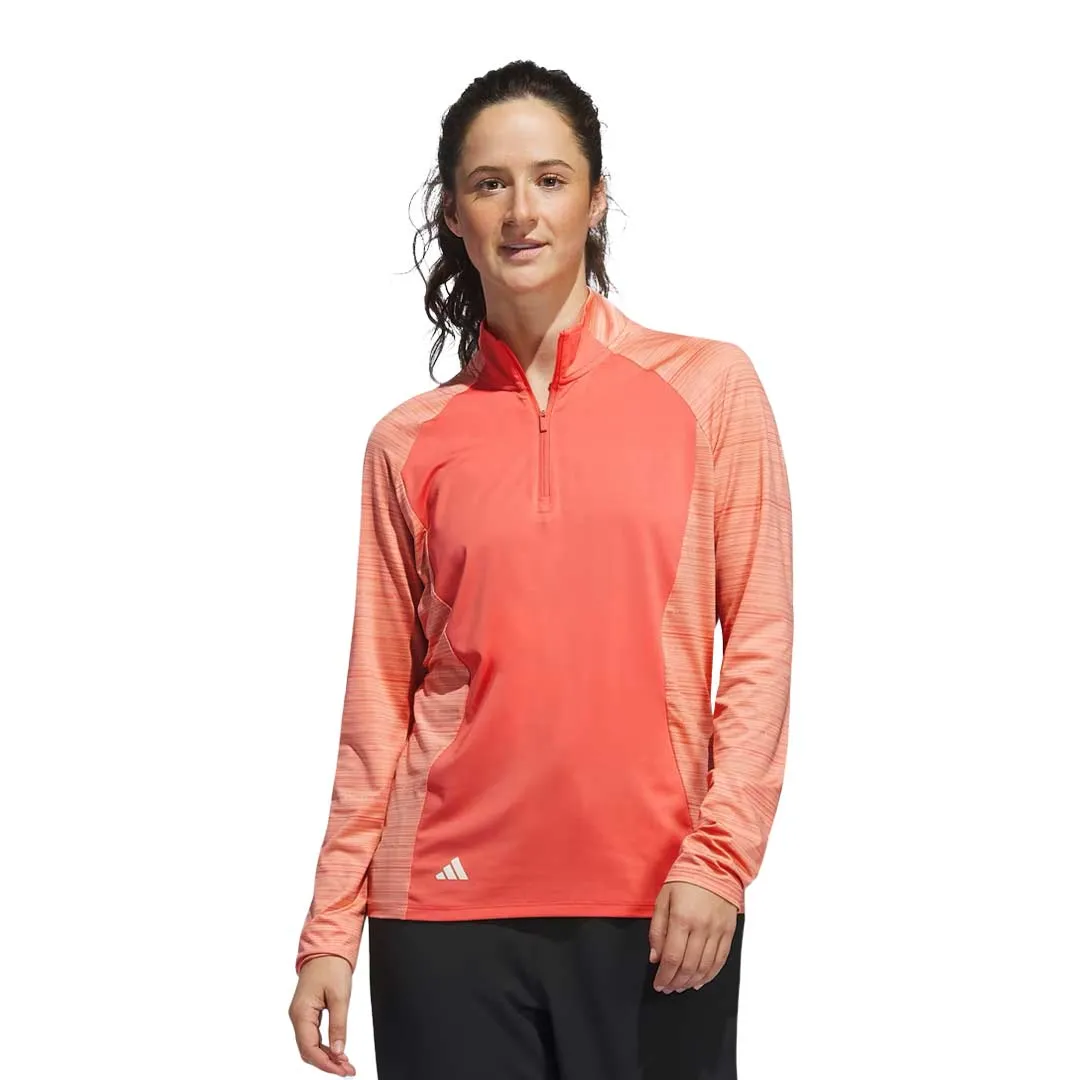 adidas - Women's Ultimate365 Long Sleeve 1/4 Zip Sweater (IT9795) Non Iron Fabric Tech Wool blend
