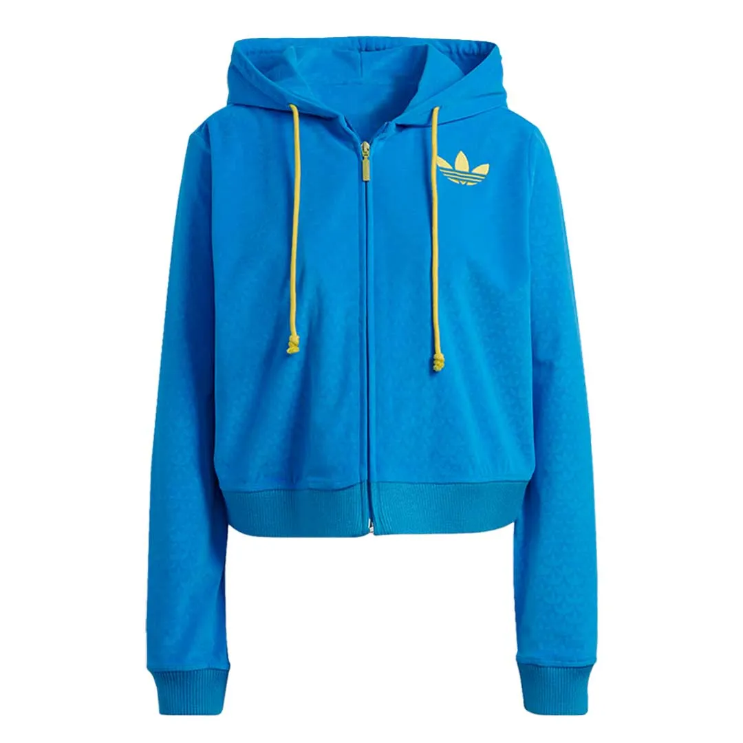 Layered Cuff System adidas - Women's Adicolor Velour Zip Hoodie (IB2046)