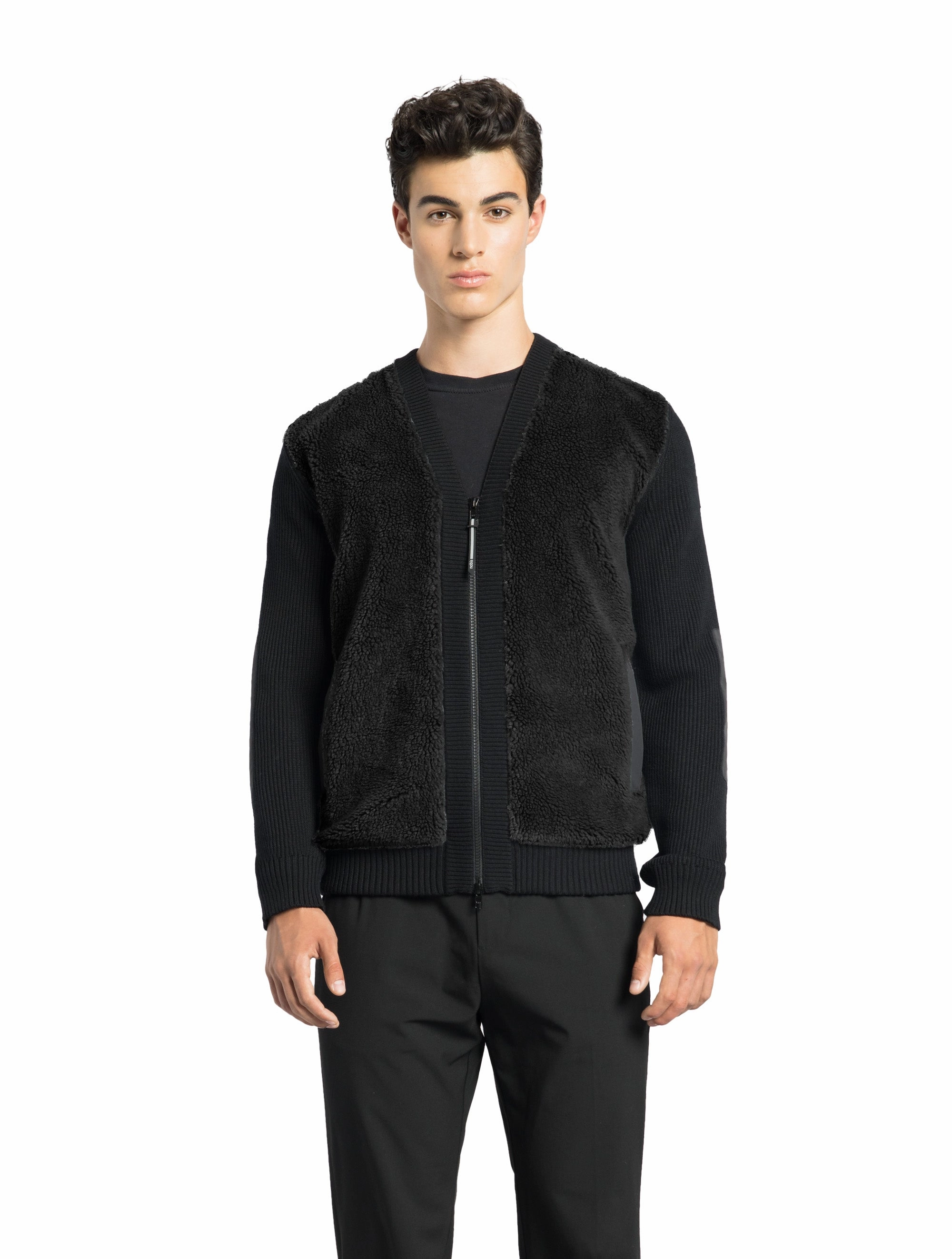 Sun Protective Fabric Doyen Men's Hybrid Berber V-Neck Jacket