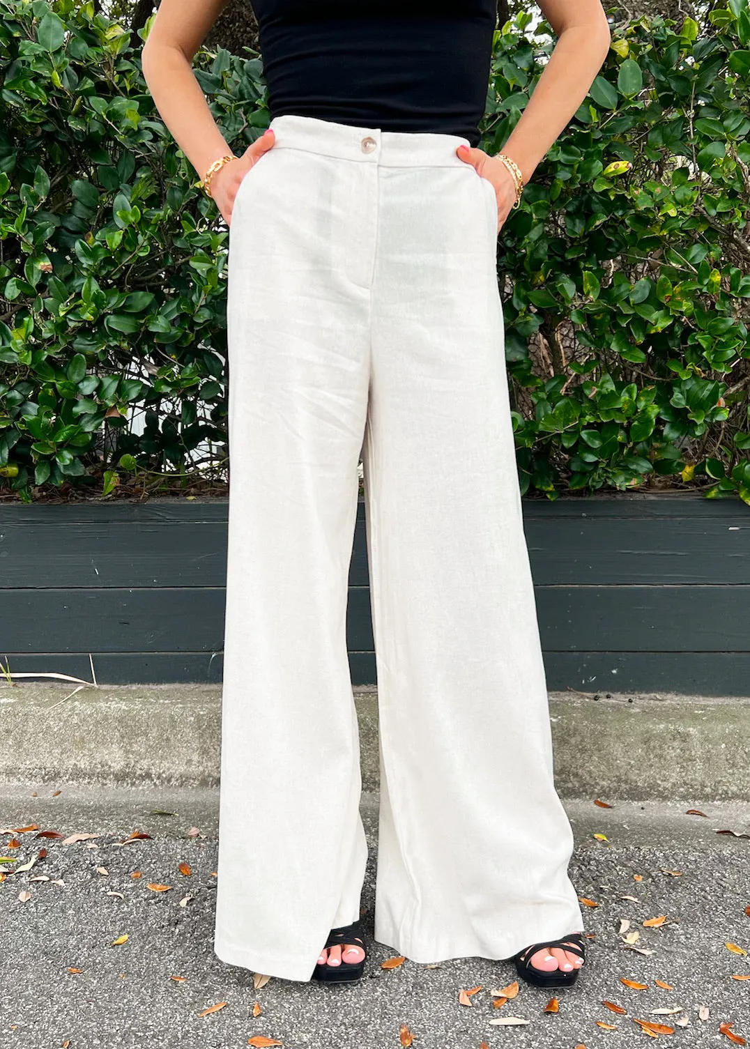 DurableReinforcedMaterial MAISIE WIDE-LEG PANTS