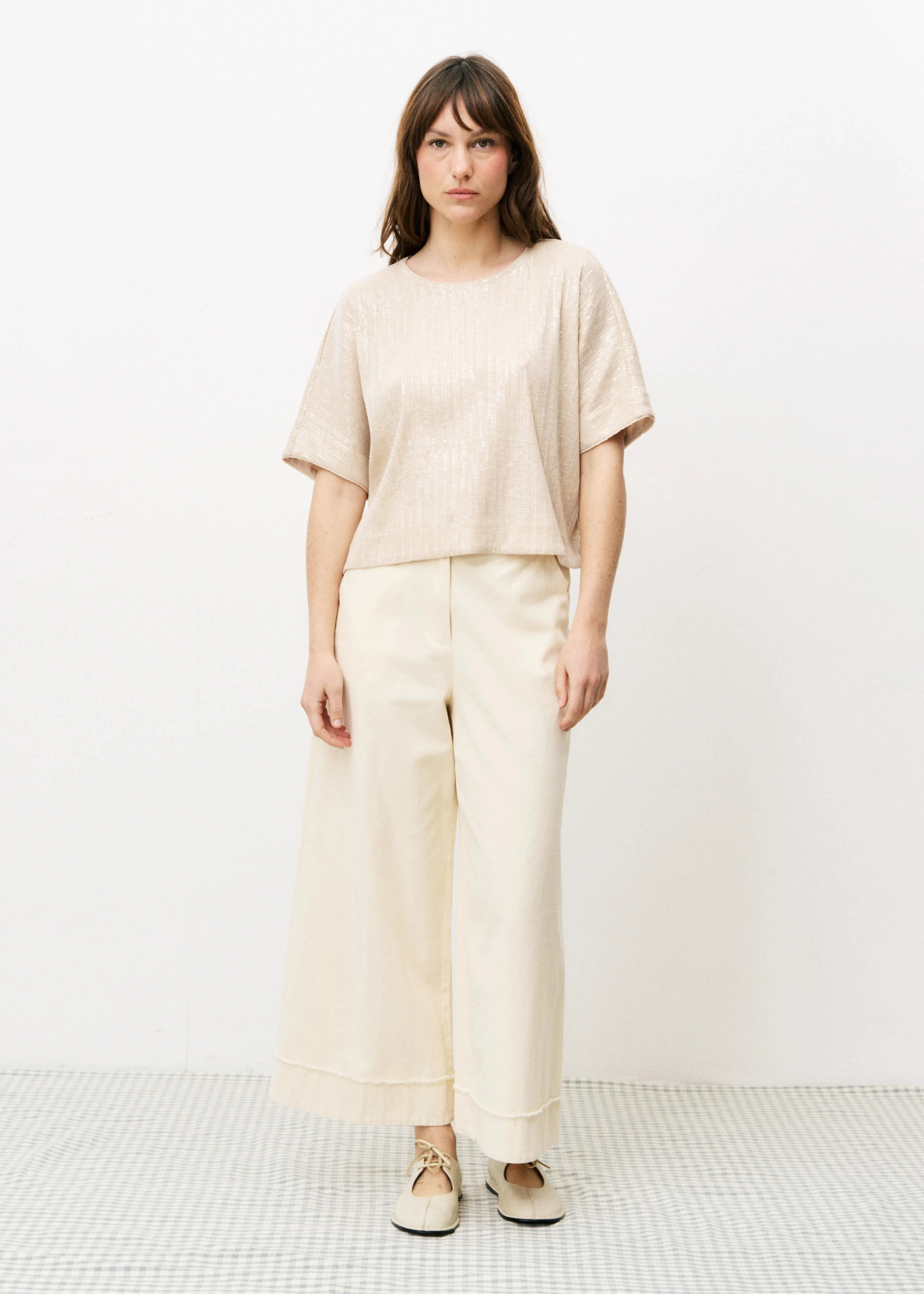 ARACELI WIDE-LEG TROUSERS FlexibleKnees Sporty Fit
