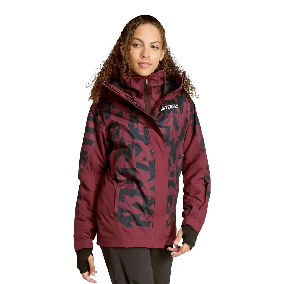 adidas - Women's Terrex Xperior 2L Insulated Rain.Rdy Jacket (IB1070) Crisp Clean Fit