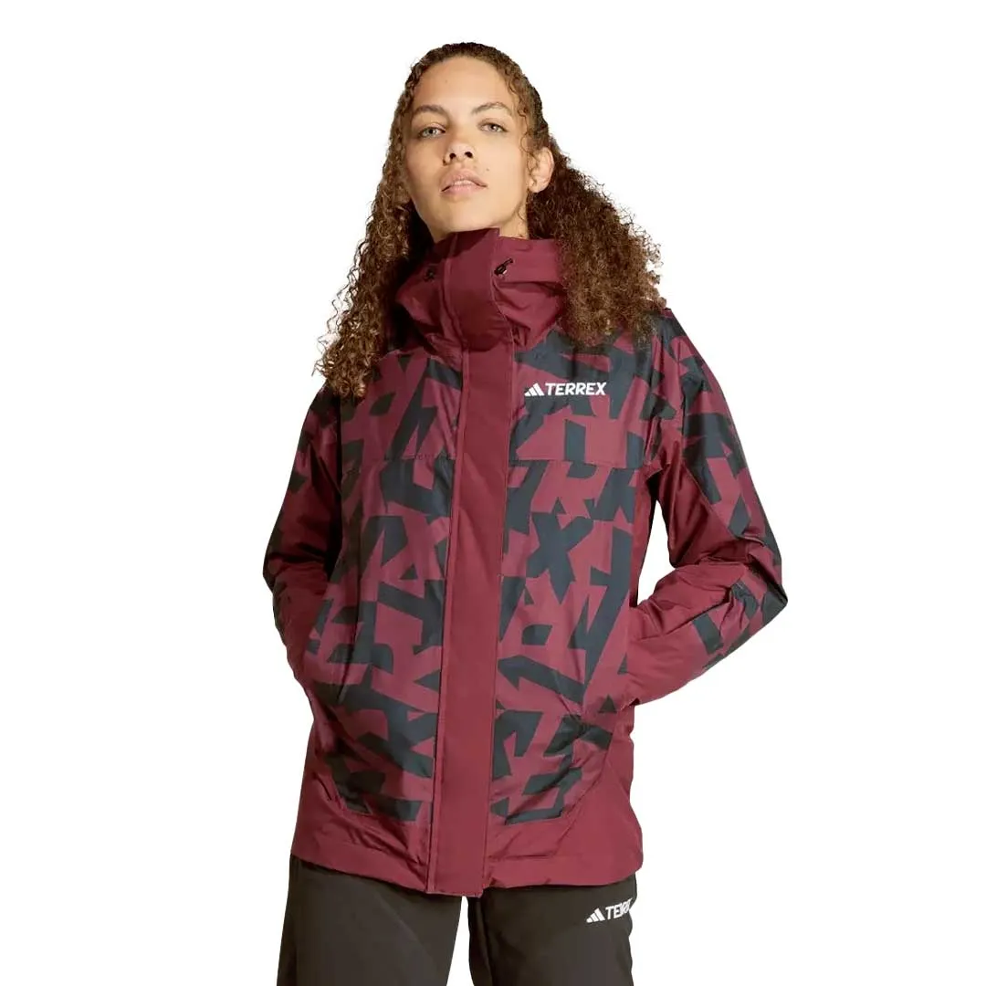 Functional Pockets Style Ergonomic Shoulder Fit adidas - Women's Terrex Xperior 2L Insulated Rain.Rdy Jacket (IB1070)