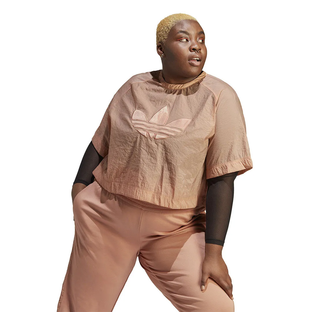 adidas - Women's Always Original Cropped T-Shirt (Plus Size) (IC7230) Single Buttons