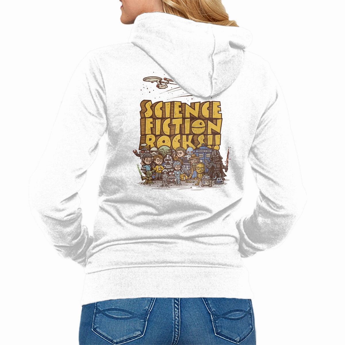 Vintage Science Fiction Effortless Fashion Cozy Hoodie