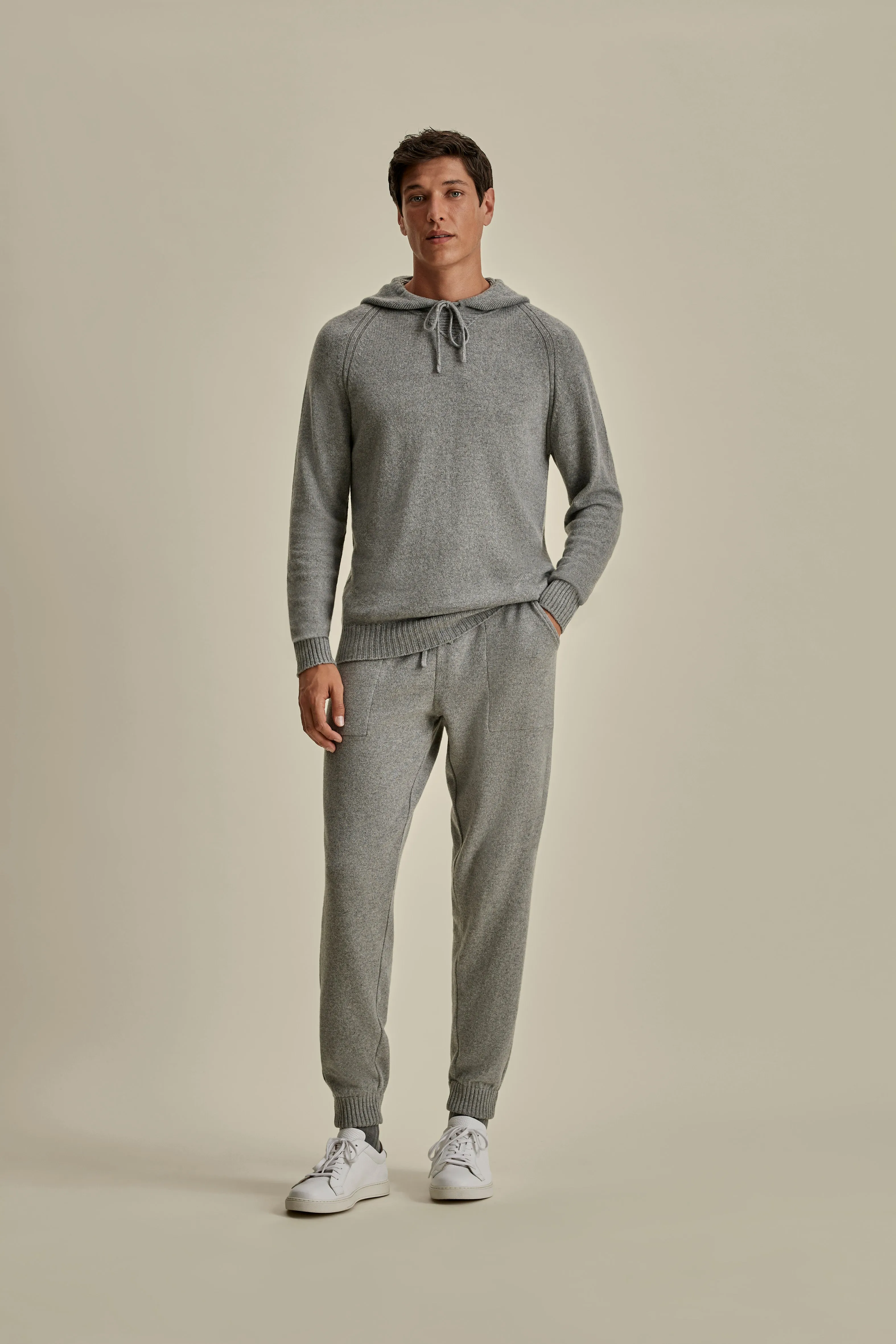 Compression Fit Technology Cashmere Pullover Hoodie