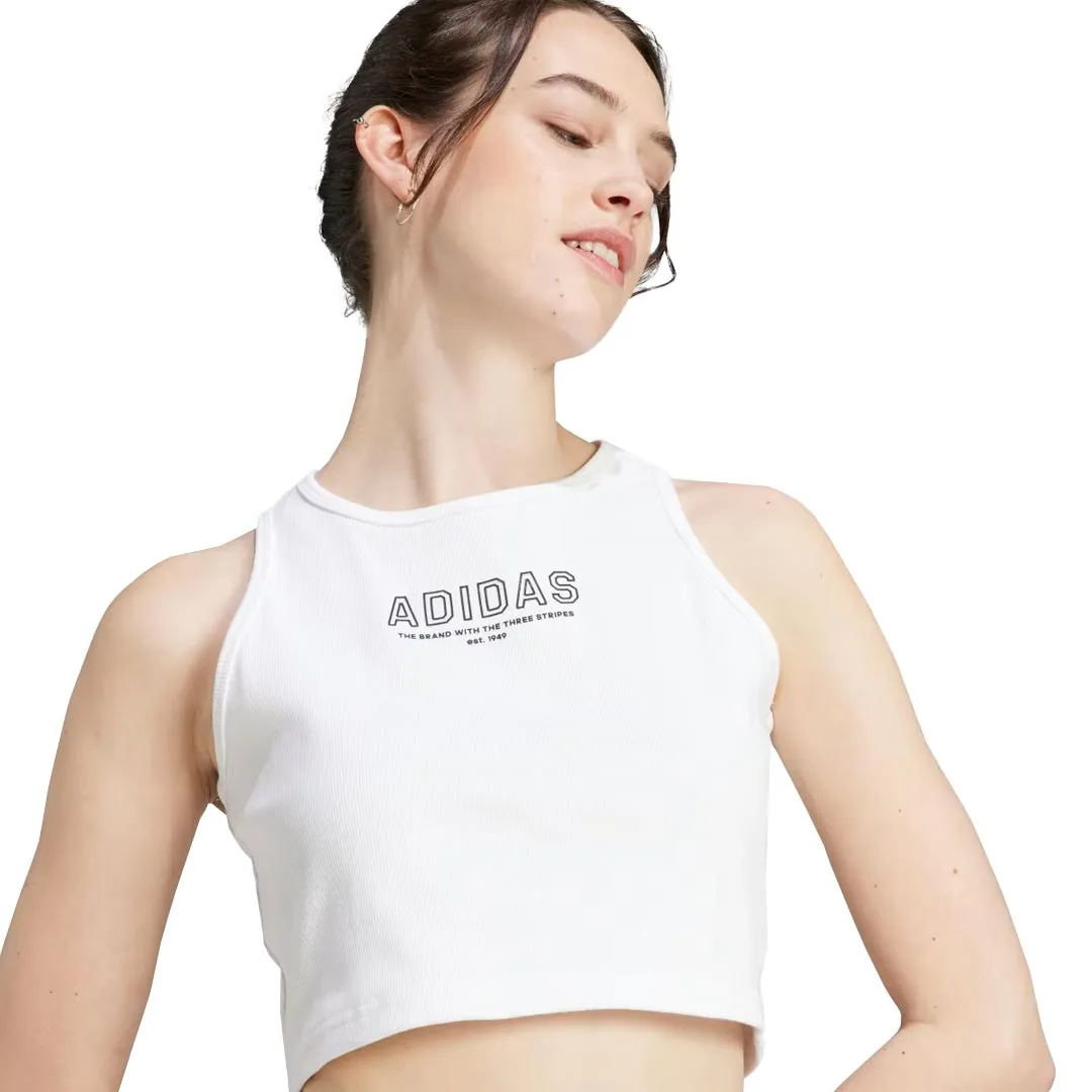 adidas - Women's Last Days of Summer Crop Top (IR8374) Low Profile Fastening Taped Seams