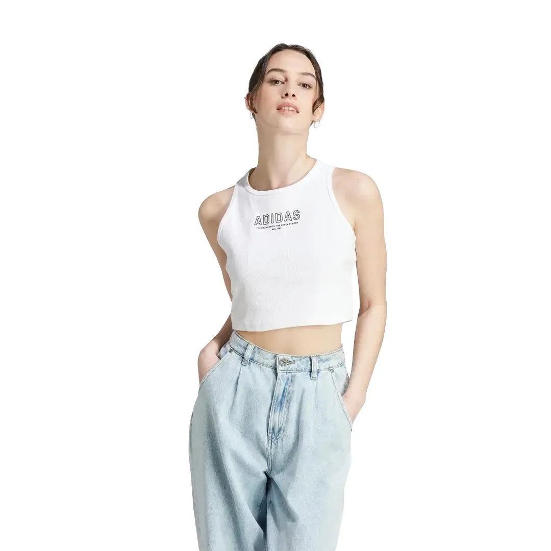 adidas - Women's Last Days of Summer Crop Top (IR8374) Hypoallergenic Interior Layer Magnetic Closure System