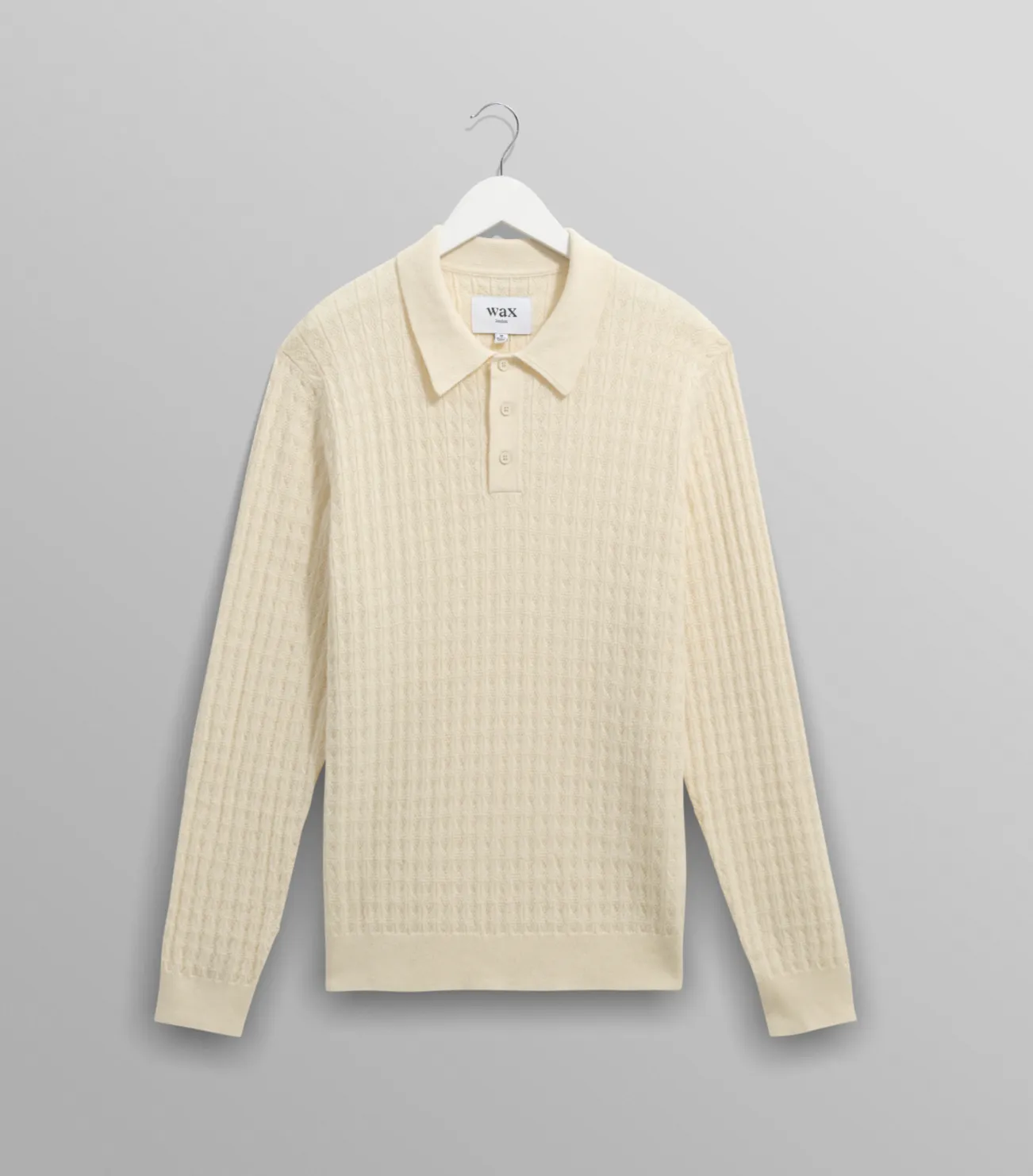 Machine washable Airy Feel Ecru Diamond Oban Polo