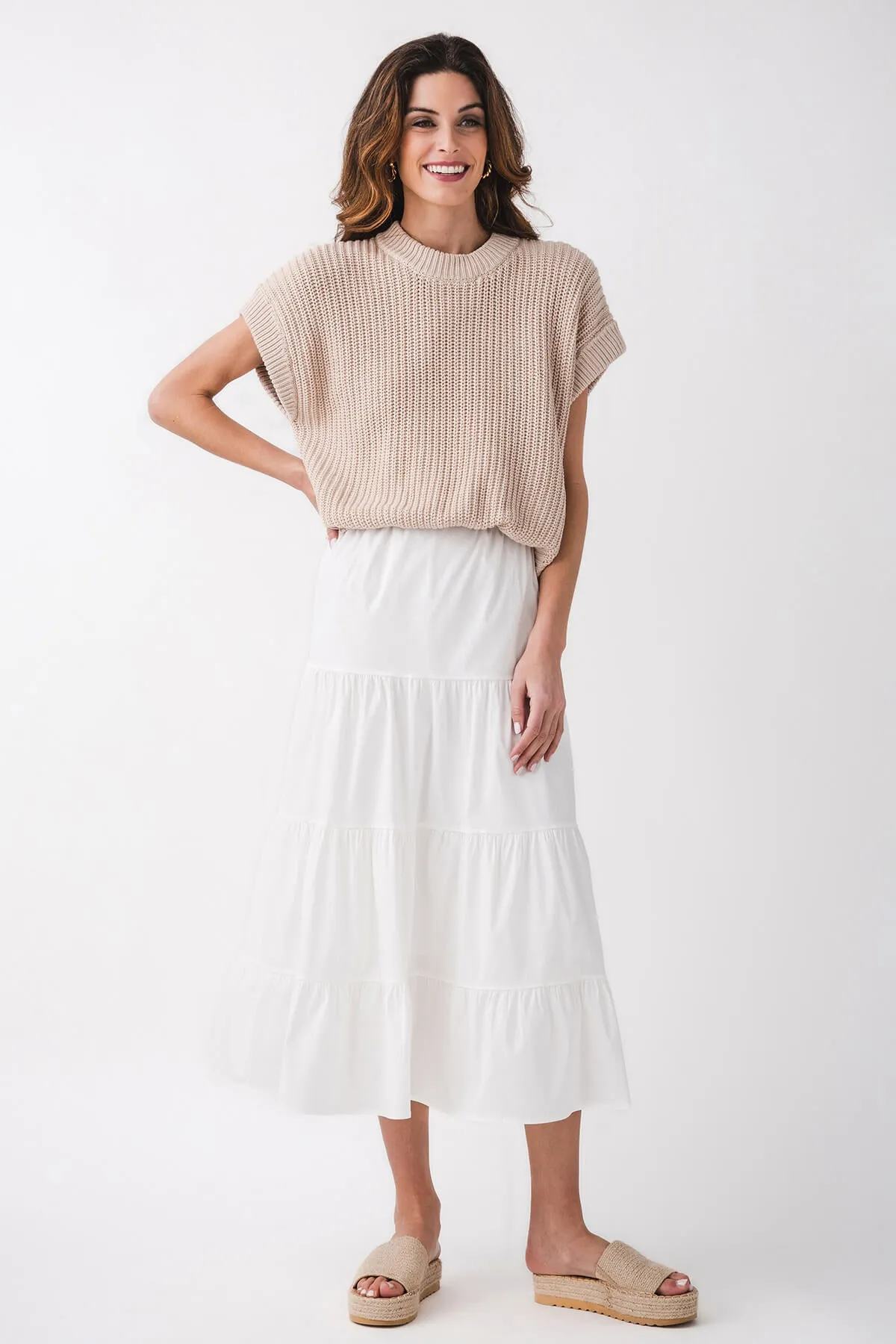 Elan 2fer Knit Midi Dress Lunch Date